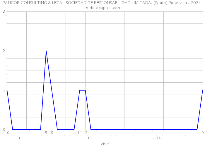 PANCOR CONSULTING & LEGAL SOCIEDAD DE RESPONSABILIDAD LIMITADA. (Spain) Page visits 2024 