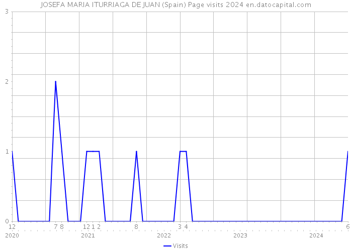 JOSEFA MARIA ITURRIAGA DE JUAN (Spain) Page visits 2024 