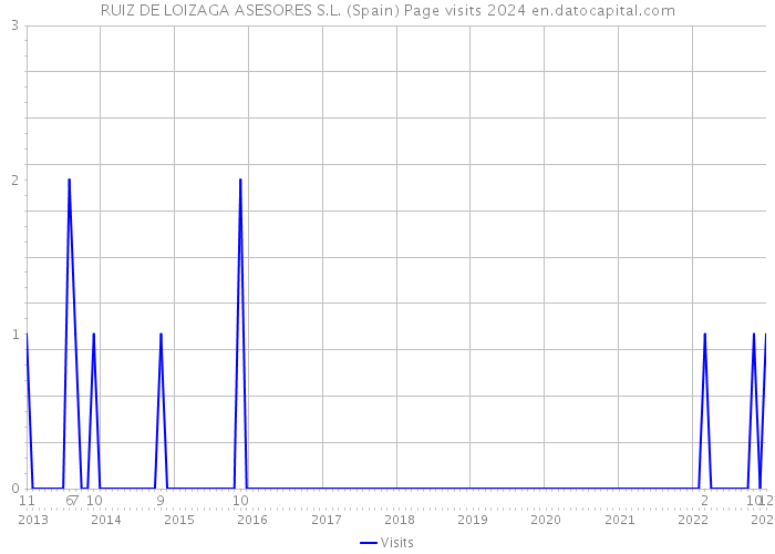 RUIZ DE LOIZAGA ASESORES S.L. (Spain) Page visits 2024 