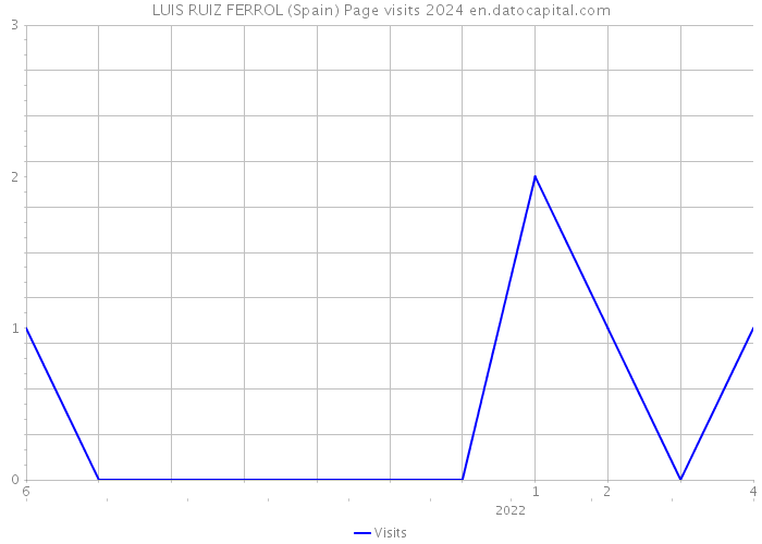 LUIS RUIZ FERROL (Spain) Page visits 2024 