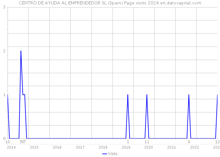 CENTRO DE AYUDA AL EMPRENDEDOR SL (Spain) Page visits 2024 