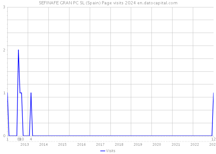 SEFINAFE GRAN PC SL (Spain) Page visits 2024 