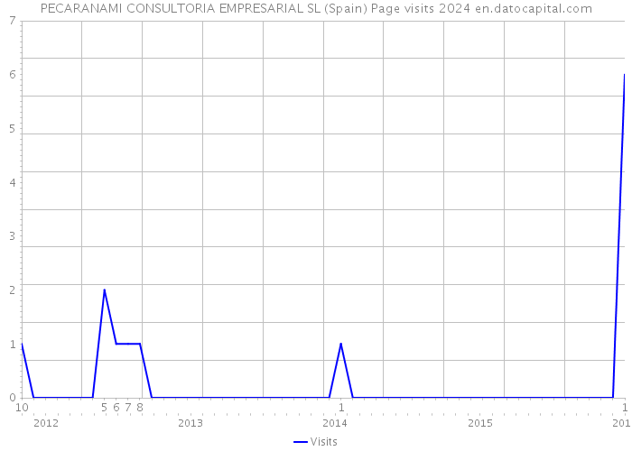 PECARANAMI CONSULTORIA EMPRESARIAL SL (Spain) Page visits 2024 