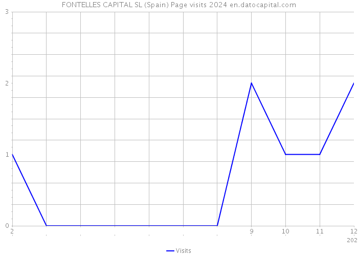 FONTELLES CAPITAL SL (Spain) Page visits 2024 