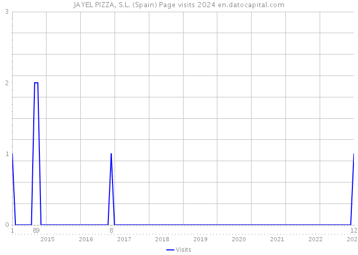 JAYEL PIZZA, S.L. (Spain) Page visits 2024 