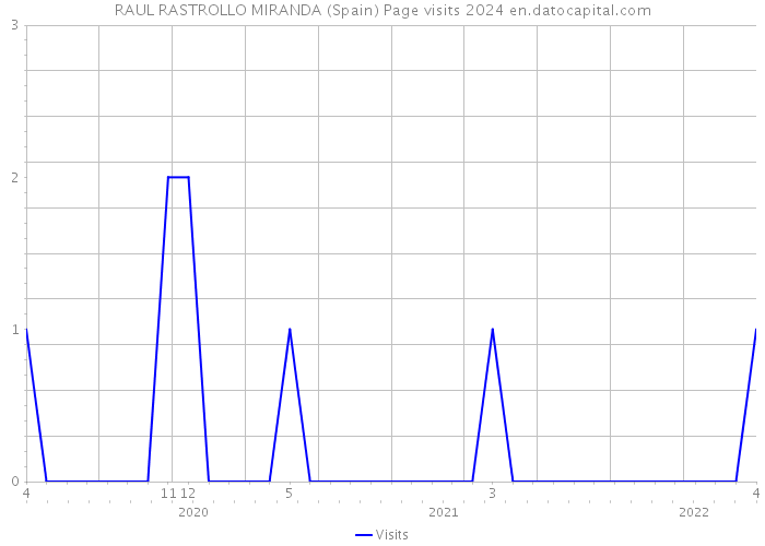 RAUL RASTROLLO MIRANDA (Spain) Page visits 2024 