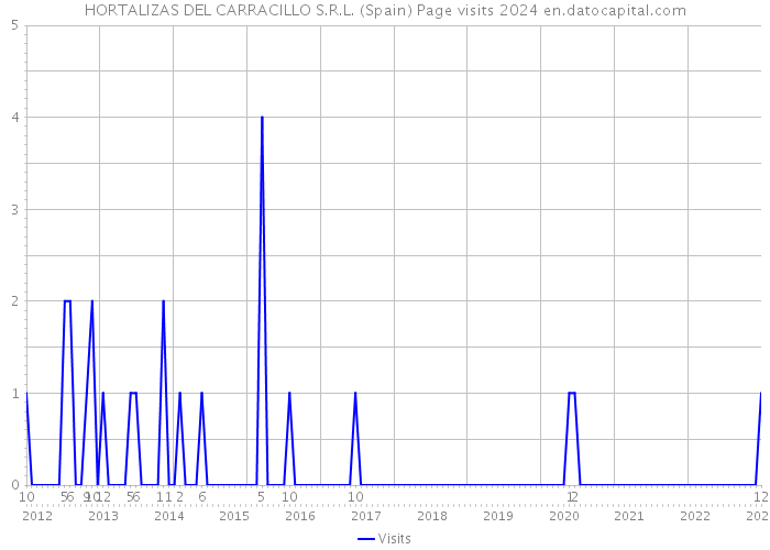 HORTALIZAS DEL CARRACILLO S.R.L. (Spain) Page visits 2024 