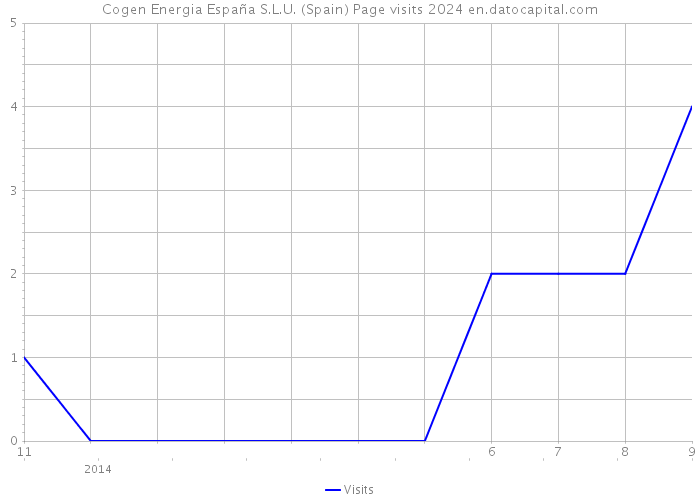 Cogen Energia España S.L.U. (Spain) Page visits 2024 