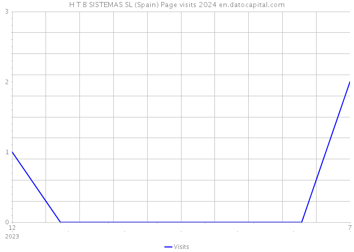 H T B SISTEMAS SL (Spain) Page visits 2024 