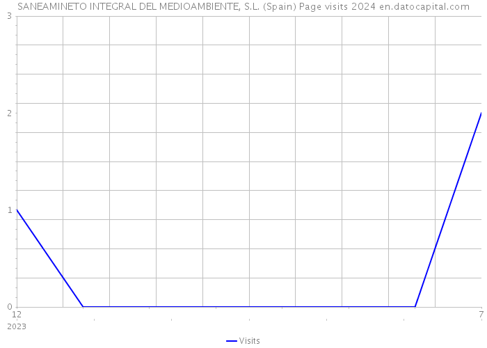 SANEAMINETO INTEGRAL DEL MEDIOAMBIENTE, S.L. (Spain) Page visits 2024 