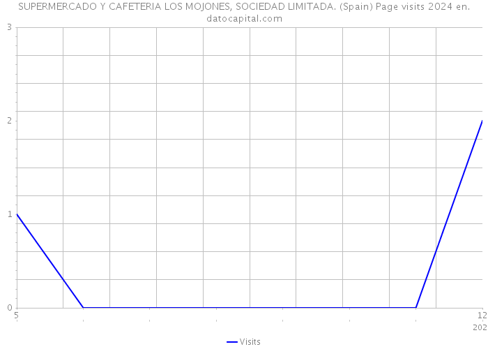 SUPERMERCADO Y CAFETERIA LOS MOJONES, SOCIEDAD LIMITADA. (Spain) Page visits 2024 