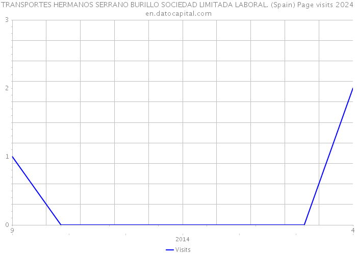 TRANSPORTES HERMANOS SERRANO BURILLO SOCIEDAD LIMITADA LABORAL. (Spain) Page visits 2024 
