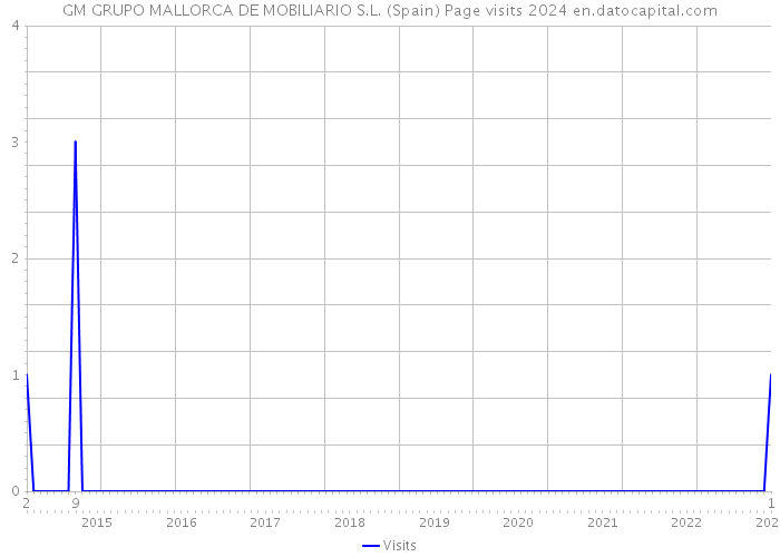 GM GRUPO MALLORCA DE MOBILIARIO S.L. (Spain) Page visits 2024 