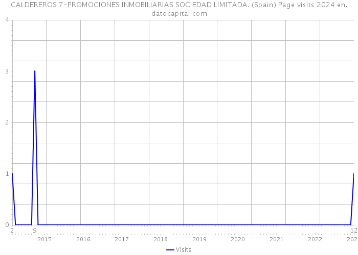 CALDEREROS 7-PROMOCIONES INMOBILIARIAS SOCIEDAD LIMITADA. (Spain) Page visits 2024 