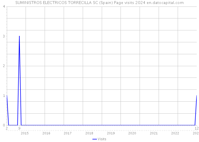 SUMINISTROS ELECTRICOS TORRECILLA SC (Spain) Page visits 2024 