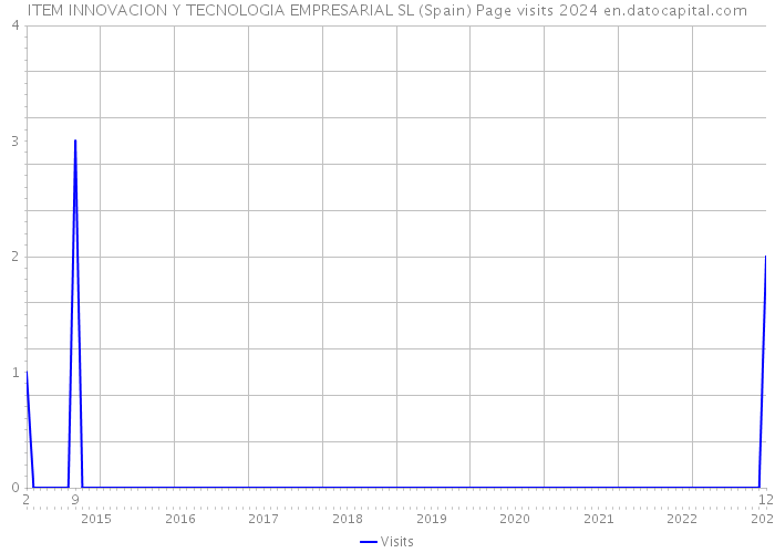 ITEM INNOVACION Y TECNOLOGIA EMPRESARIAL SL (Spain) Page visits 2024 