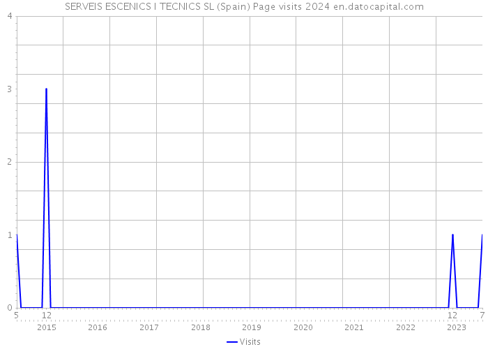 SERVEIS ESCENICS I TECNICS SL (Spain) Page visits 2024 