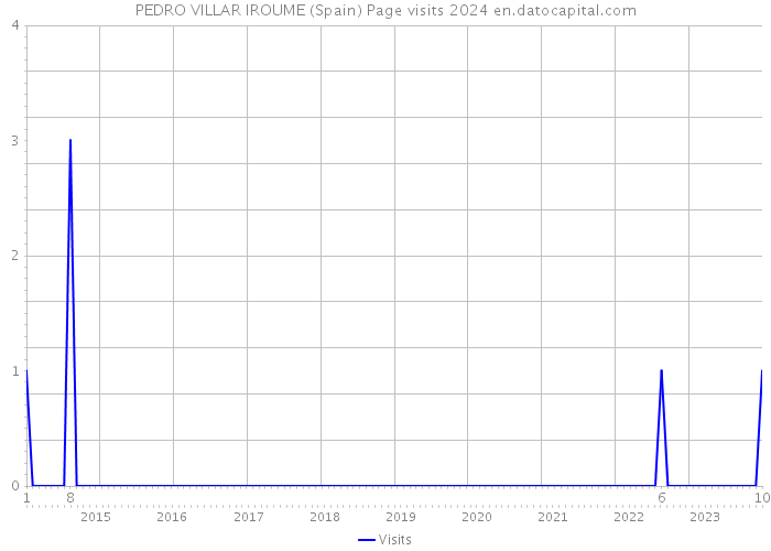PEDRO VILLAR IROUME (Spain) Page visits 2024 