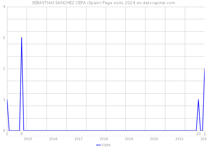 SEBASTIAN SANCHEZ CEPA (Spain) Page visits 2024 