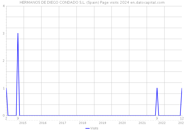 HERMANOS DE DIEGO CONDADO S.L. (Spain) Page visits 2024 