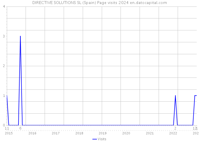 DIRECTIVE SOLUTIONS SL (Spain) Page visits 2024 