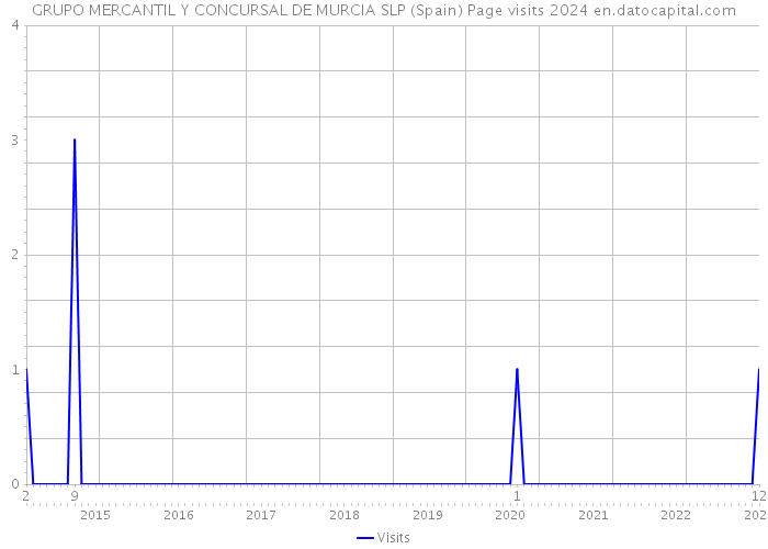 GRUPO MERCANTIL Y CONCURSAL DE MURCIA SLP (Spain) Page visits 2024 