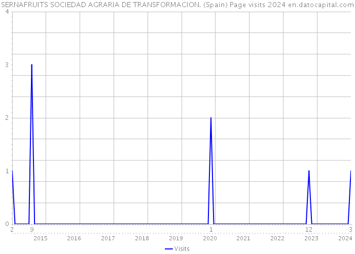 SERNAFRUITS SOCIEDAD AGRARIA DE TRANSFORMACION. (Spain) Page visits 2024 