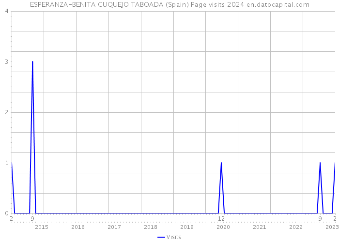 ESPERANZA-BENITA CUQUEJO TABOADA (Spain) Page visits 2024 