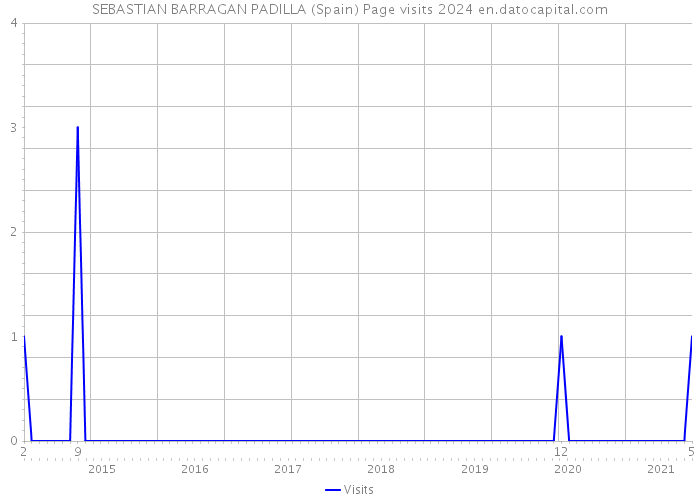 SEBASTIAN BARRAGAN PADILLA (Spain) Page visits 2024 