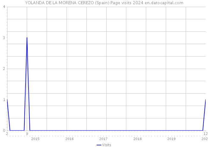 YOLANDA DE LA MORENA CEREZO (Spain) Page visits 2024 