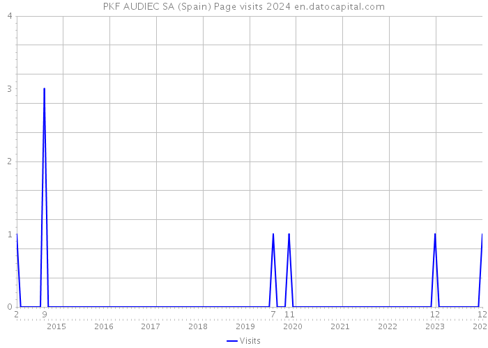 PKF AUDIEC SA (Spain) Page visits 2024 
