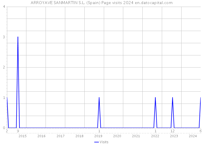 ARROYAVE SANMARTIN S.L. (Spain) Page visits 2024 