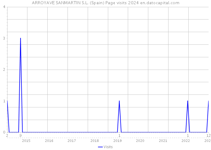 ARROYAVE SANMARTIN S.L. (Spain) Page visits 2024 