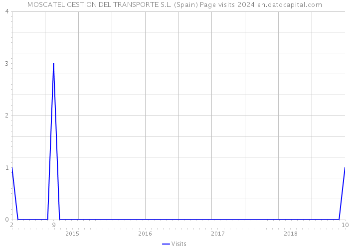 MOSCATEL GESTION DEL TRANSPORTE S.L. (Spain) Page visits 2024 