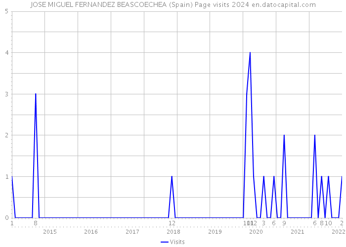 JOSE MIGUEL FERNANDEZ BEASCOECHEA (Spain) Page visits 2024 