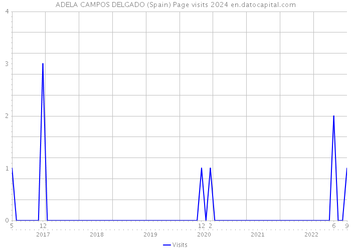 ADELA CAMPOS DELGADO (Spain) Page visits 2024 