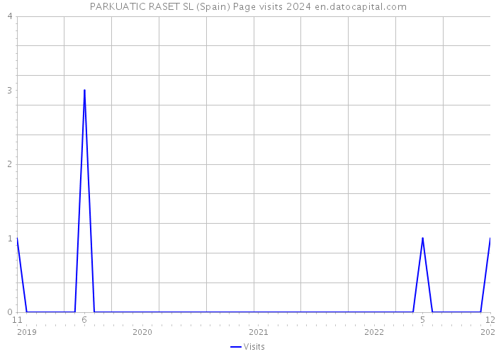 PARKUATIC RASET SL (Spain) Page visits 2024 
