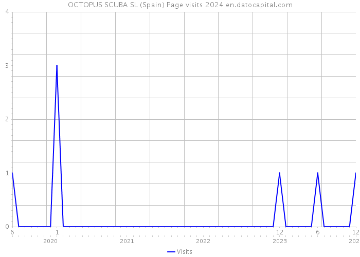 OCTOPUS SCUBA SL (Spain) Page visits 2024 