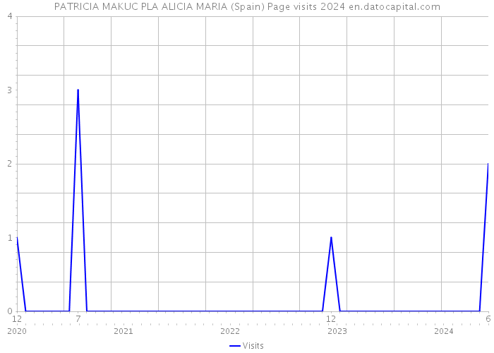 PATRICIA MAKUC PLA ALICIA MARIA (Spain) Page visits 2024 