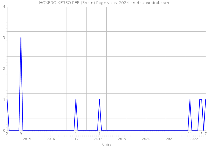 HOXBRO KERSO PER (Spain) Page visits 2024 