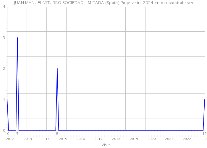 JUAN MANUEL VITURRO SOCIEDAD LIMITADA (Spain) Page visits 2024 