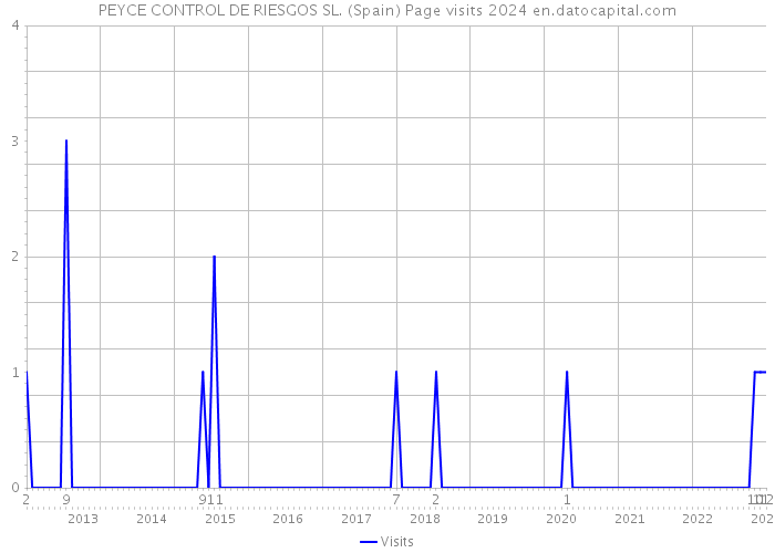 PEYCE CONTROL DE RIESGOS SL. (Spain) Page visits 2024 