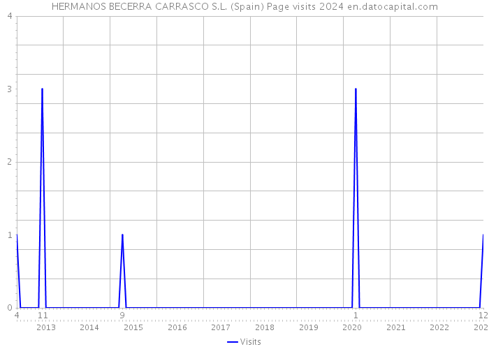 HERMANOS BECERRA CARRASCO S.L. (Spain) Page visits 2024 