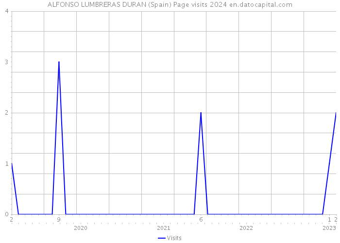 ALFONSO LUMBRERAS DURAN (Spain) Page visits 2024 