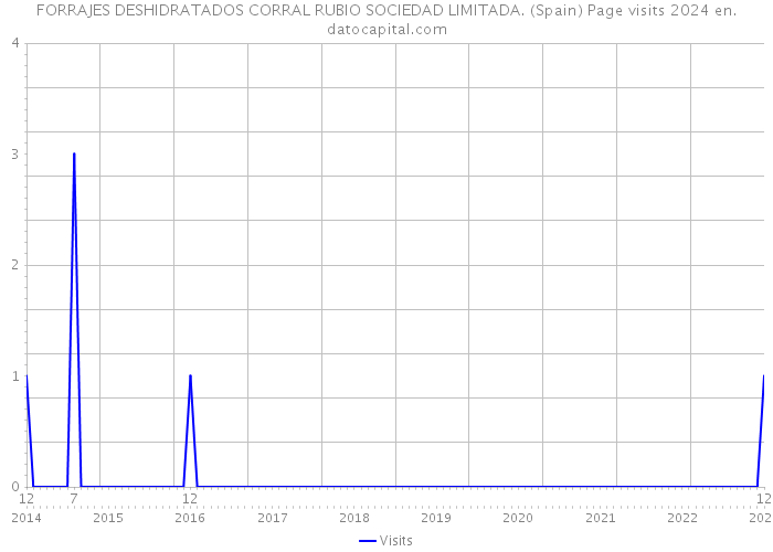 FORRAJES DESHIDRATADOS CORRAL RUBIO SOCIEDAD LIMITADA. (Spain) Page visits 2024 