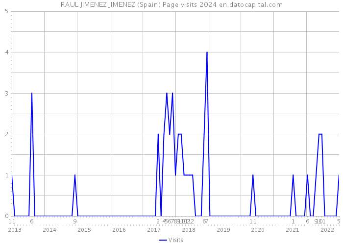 RAUL JIMENEZ JIMENEZ (Spain) Page visits 2024 