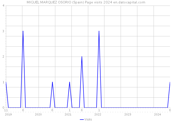MIGUEL MARQUEZ OSORIO (Spain) Page visits 2024 