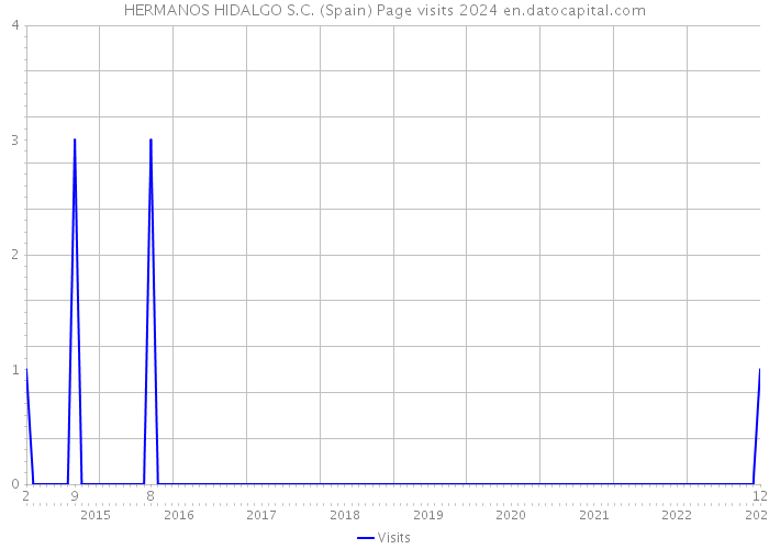 HERMANOS HIDALGO S.C. (Spain) Page visits 2024 