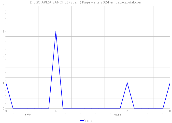 DIEGO ARIZA SANCHEZ (Spain) Page visits 2024 
