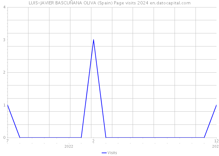 LUIS-JAVIER BASCUÑANA OLIVA (Spain) Page visits 2024 